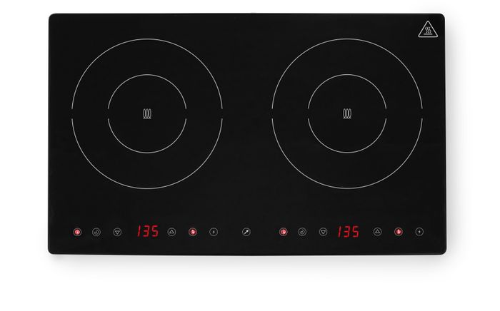 Dubbele inductiekookplaat, HENDI, Kitchen Line, 230V/3500W, 608x405x(H)54mm — 239414