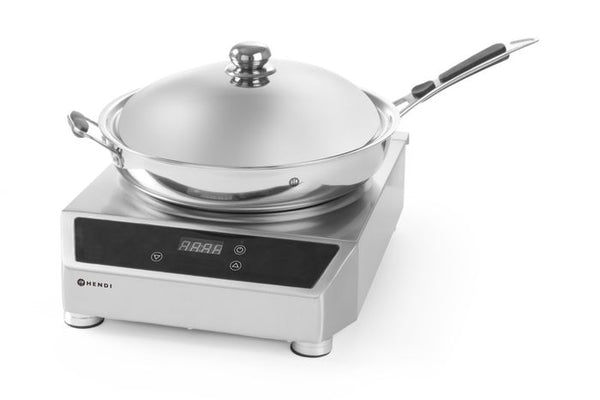 Inductiewok model 3500, HENDI, Profi Line, Set met pan, 230V/3500W, 340x450x(H)295mm — 239681