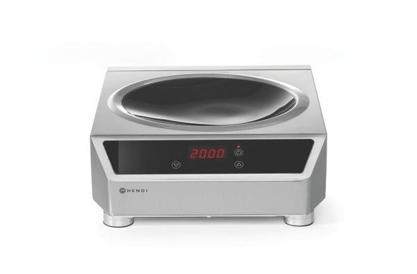Wok à induction modèle 3500, HENDI, Profi Line, Plaque de cuisson à induction, 230V/3500W, 340x450x(H)130mm — 239766