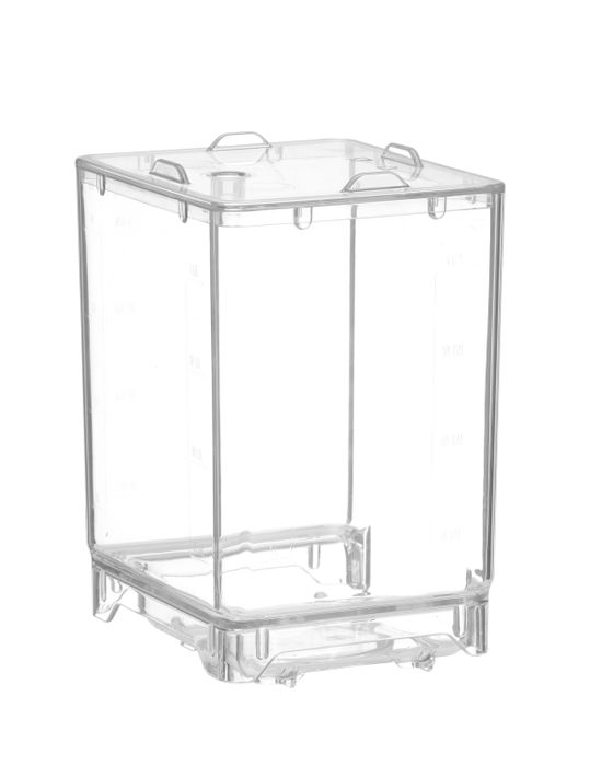 Melkcontainer met deksel, HENDI, 4,5L, Transparant, 150x173x(H)237mm, Rechthoekig — 240014