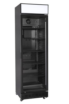 Arrière de bar réfrigéré, porte simple, Arktic, Caisson lumineux LED et interrupteur, 274L, Noir, 230V/250W, 600x577x(H)2029mm — 241028