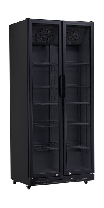 Arrière de bar, double porte, Arktic, 437L, Noir, 230V/510W, 870x605x(H)1996mm — 241035