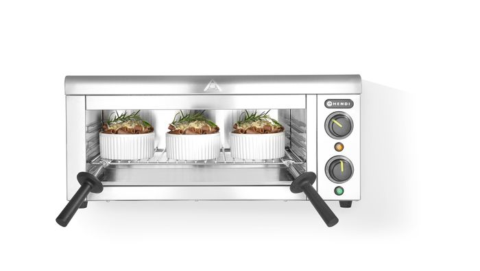 Salamander met muurbevestiging, HENDI, 230V/2000W, 610x450x(H)275mm — 264119