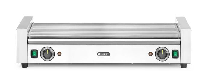 Grill roulant pour saucisses XL - 2 zones, HENDI, Argent, 230V/2000W, 732x590x(H)168mm, Rectangulaire — 268674