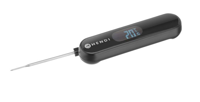 Inklapbare thermometer, HENDI, Zwart, 150x35x(H)27mm — 270943