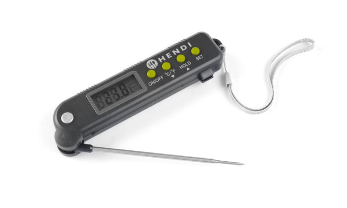 Thermometer met inklapbare sonde, HENDI, 160x40x(H)25mm — 271308