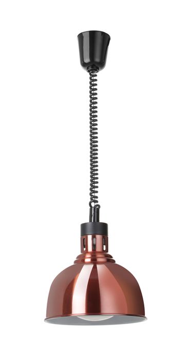 Warmtelamp verstelbaar, dome, HENDI, Koper, 230V/250W, ⌀250x(H)207mm — 273623