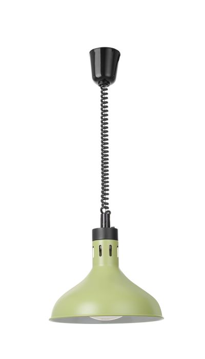Lampe chauffante réglable, forme cloche, HENDI, Vert, 230V/250W, ⌀295x(H)207mm — 273692