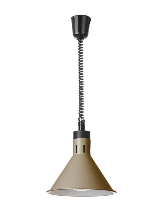 Lampe chauffante réglable, conique, HENDI, Beige, 230V/375W, ⌀275x(H)250mm — 273777