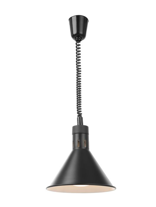 Warmtelamp verstelbaar, conisch, HENDI, Zwart, 230V/250W, ⌀275x(H)250mm — 273845