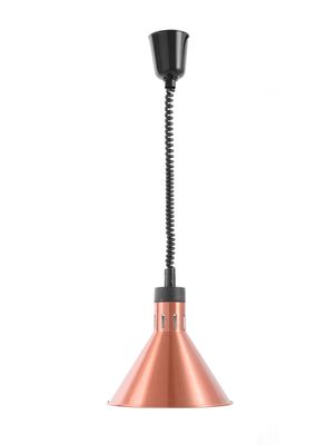 Lampe chauffante réglable, conique, HENDI, Cuivre, 230V/375W, ⌀275x(H)250mm — 273876