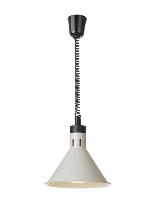 Lampe chauffante réglable, conique, HENDI, Blanc, 230V/375W, ⌀275x(H)250mm — 273937