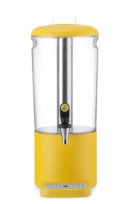Fontaine à jus de fruit UNIQ, HENDI, designed by Robert Bronwasser, 8L, Jaune, 318x216x(H)532mm — 425039