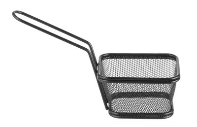 Frituurmandjes miniaturen stapelbaar zwart, HENDI, 105x90x(H)60mm — 425671