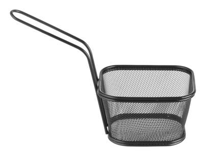 Paniers à frites miniatures empilables noirs, HENDI, 130x115x(H)80mm — 425695