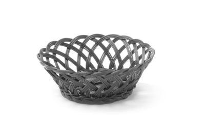 Geweven manden, HENDI, rond, Zwart, 200x200x(H)65mm — 426258