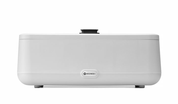 Chafing dish UNIQ, HENDI, designed by Robert Bronwasser, GN 1/1, Blanc, 230V/700W, 607x402x(H)245mm — 470428
