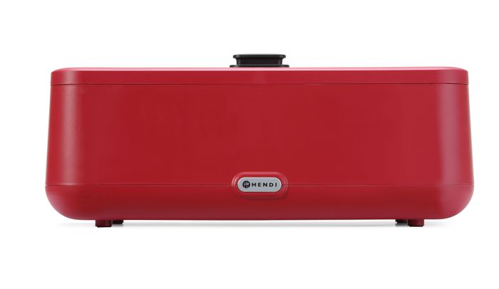 Chafing dish UNIQ, HENDI, designed by Robert Bronwasser, GN 1/1, Rouge, 230V/700W, 607x402x(H)245mm — 470459