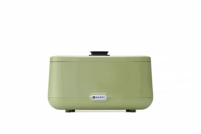 Chafing dish UNIQ, HENDI, designed by Robert Bronwasser, GN 2/3, Groen, 230V/500W, 433x403x(H)248mm — 470565