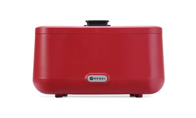 Chafing dish UNIQ, HENDI, designed by Robert Bronwasser, GN 2/3, Rouge, 230V/500W, 433x403x(H)248mm — 470589