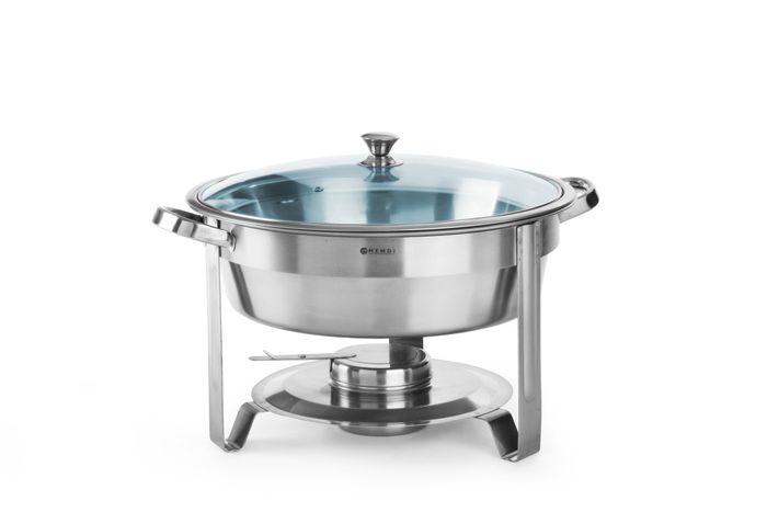 Chafing dish - rond, HENDI, Kitchen Line, 3,5L, ⌀390x(H)270mm — 470619