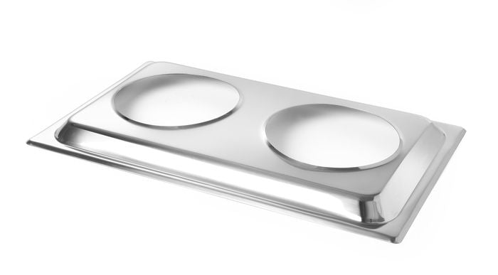Opzetstuk voor 2 bainmariepannen, HENDI, Opzetstuk, GN 1/1, 530x325x(H)30mm — 470930