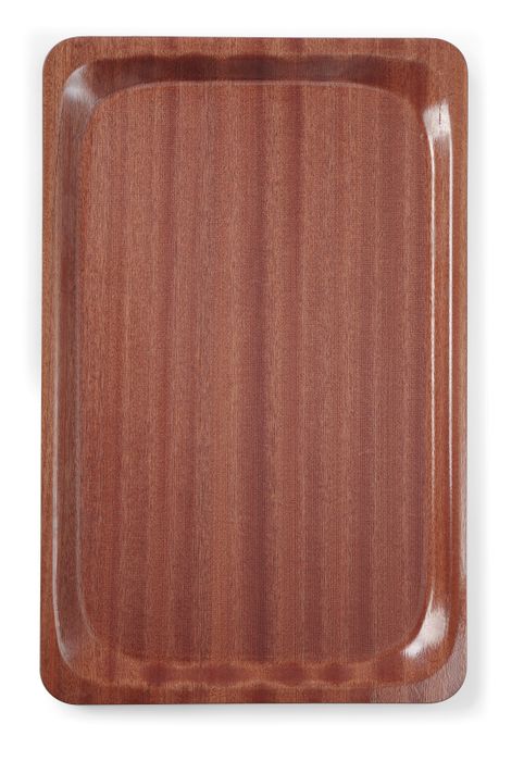 Plateau de service, rectangulaire, antidérapant, stratifié, AmerBox, GN 1/1, Acajou, 325x530mm — 507216
