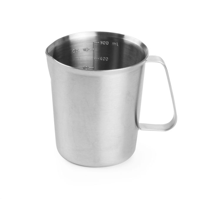 Maatbeker roestvast staal, HENDI, 0,5L, ⌀90x(H)105mm — 516102