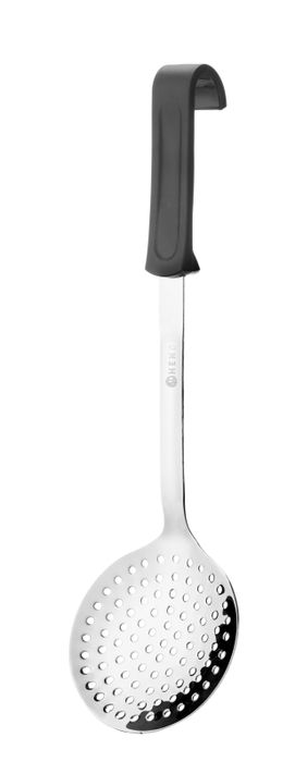 Schuimspaan, rond, HENDI, Zwart, 370x105mm — 529041