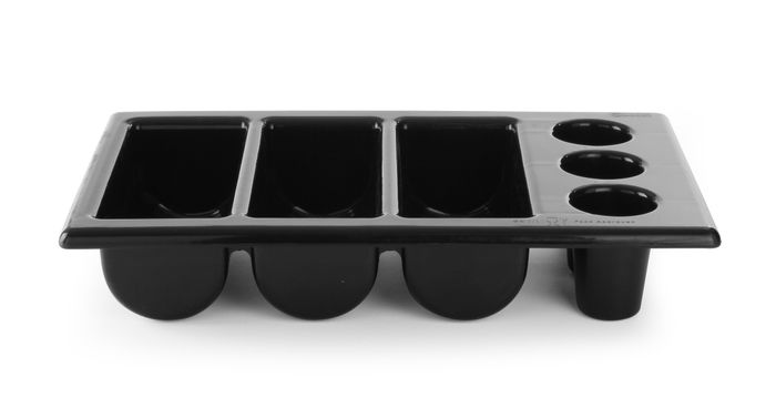 Bestekbak, HENDI, Zwart, 530x325x(H)105mm — 552360