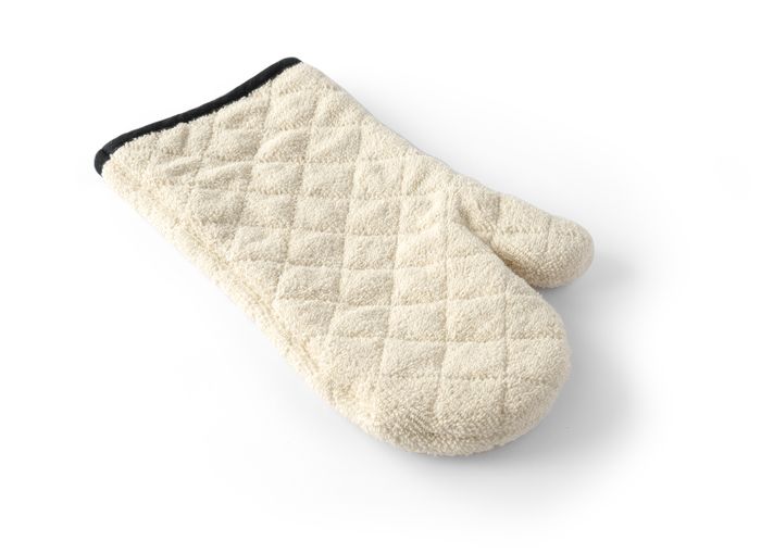 Moufles de four, coton -2 pièces, HENDI, Crème, 2 u., (L)350mm — 556603