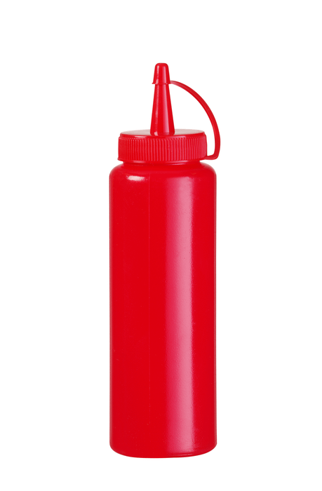 Doseer knijpfles, HENDI, 0,7L, Rood, ⌀70x(H)245mm — 557914