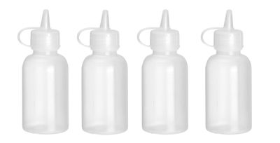 Mini flacon distributeur - set de 4 pièces, HENDI, 0,05L, Transparent, ⌀35x(H)100mm — 557990
