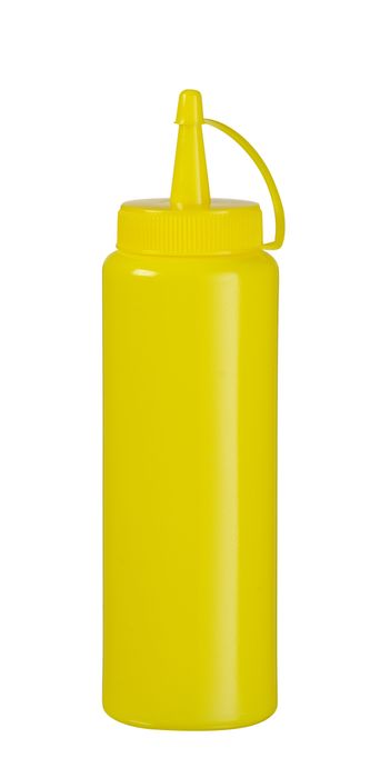 Doseer knijpfles, HENDI, 0,2L, Geel, ⌀50x(H)177mm — 558003