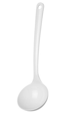 Sauslepel, HENDI, 0,14L, Wit, 300x93mm — 563700
