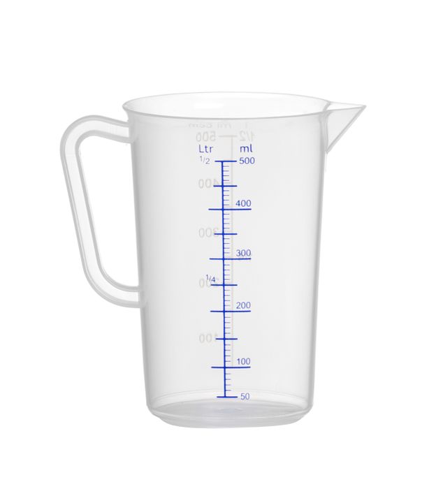 Maatbeker polypropyleen, HENDI, Kitchen Line, 0,5L, ⌀90x(H)140mm — 567104