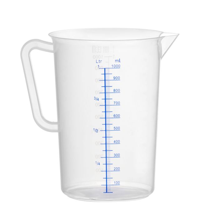 Maatbeker polypropyleen, HENDI, Kitchen Line, 1L, ⌀110x(H)170mm — 567203
