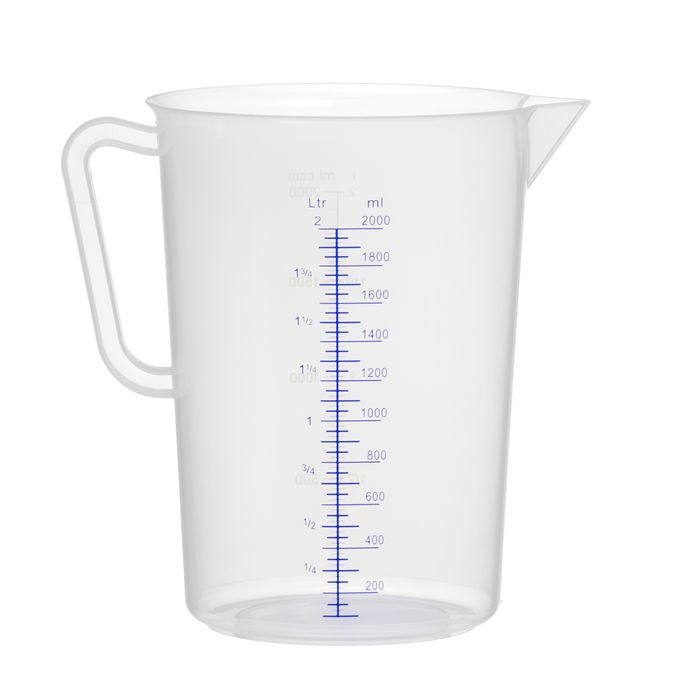 Maatbeker polypropyleen, HENDI, Kitchen Line, 2L, ⌀140x(H)215mm — 567302