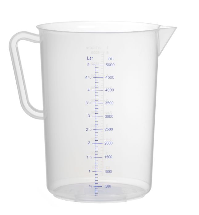 Broc mesureur en polypropylène, HENDI, Kitchen Line, 5L, ⌀190x(H)270mm — 567500