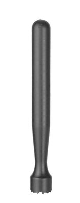 Pilon à cocktail, BarUp, Tête rainurée, Noir, ⌀34x207mm — 596951