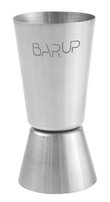 Barmaatje 20/40 ml, BarUp, Zilver, ⌀40x(H)80mm, Rond — 597057