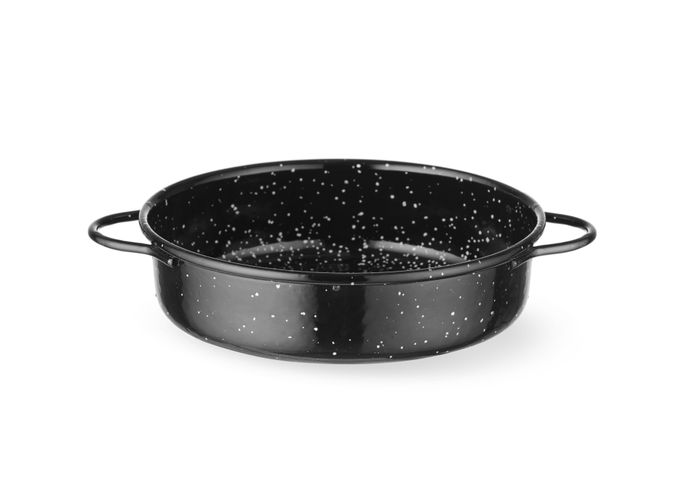 Braadpan, geëmailleerd, HENDI, Zwart, ⌀140x(H)45mm, Rond — 622537