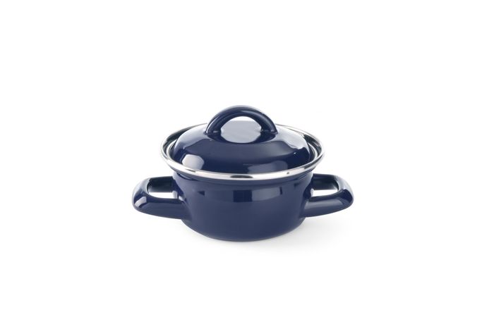 Soep- sauspannetje - met deksel, HENDI, 0,3L, Blauw, ⌀115x(H)90mm — 625804