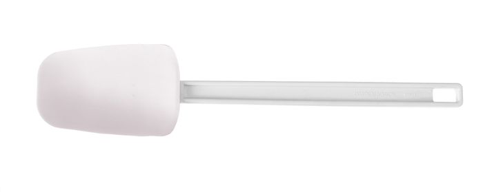 Schraper, lepelvormig, HENDI, Kitchen Line, Wit, 357x75mm — 659465