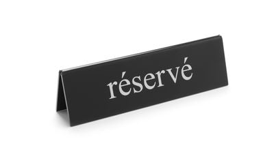 Tafelstandaard gereserveerd, HENDI, réservé, 130x30x(H)38mm — 663486