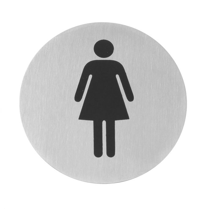 Deurschildjes, HENDI, Dames, ⌀75mm — 663615