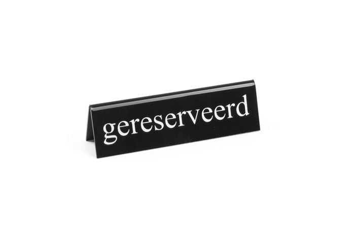 Chevalet de table réservé, HENDI, gereserveerd, 130x30x(H)38mm — 663745