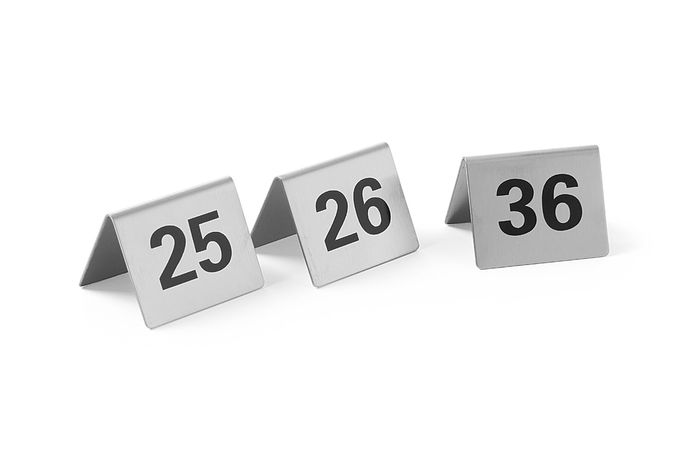 Tafelstandaard nummers, HENDI, Nummers 25-36, 50x35x(H)40mm — 663868