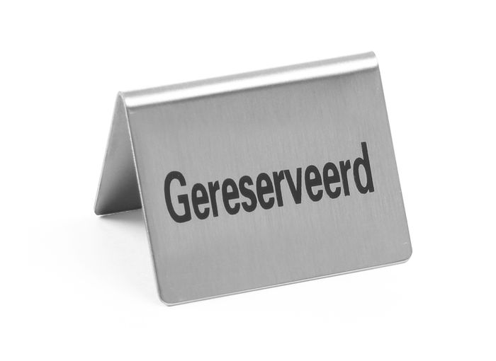 Tafelstandaard Gereserveerd, HENDI, Gereserveerd, 4 st., 50x35x(H)40mm — 663929