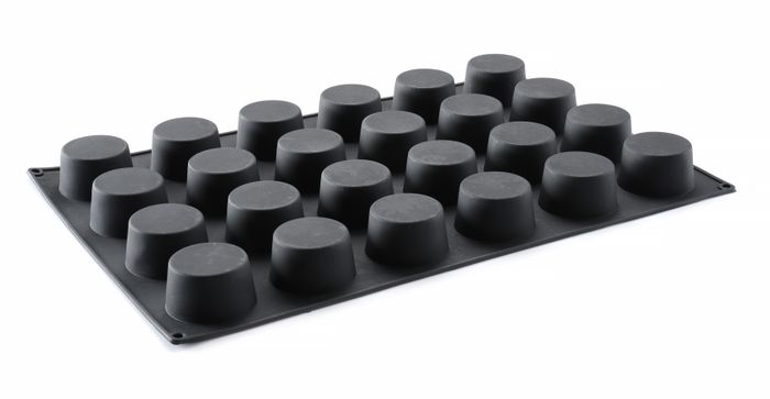 Siliconen bakvorm MUFFIN, HENDI, 570x375x(H)40mm, Rond — 677223
